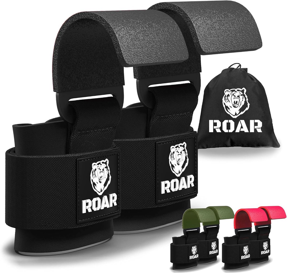 Gewichtheffingshaken - Metalen gripstraps - Bescherming voor handen - Verhoog je trainingsprestaties - ShopVlot
