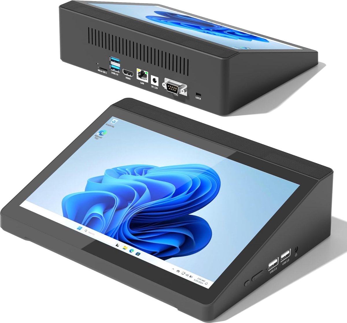 Mini PC met touchscreen 10.1 inch - Win 10 compact - J3455 processor - ideaal voor multitasking - ShopVlot
