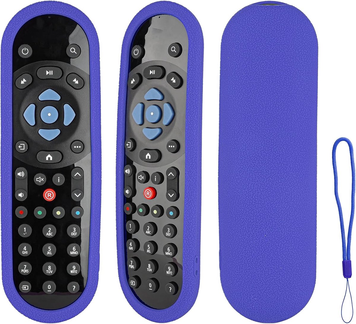 Afstandsbediening hoes - schokbestendig silicone - met lanyard - perfecte bescherming voor Sky Q - ShopVlot