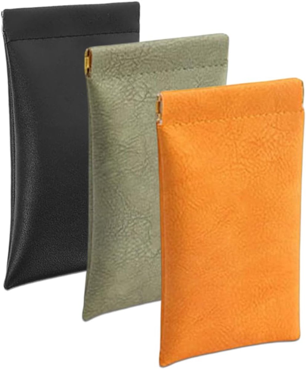 Zonnebril etui 5 kleuren - draagbaar lederen hoes - PU leren zonnebril sleeve - bescherming voor onderweg - ShopVlot