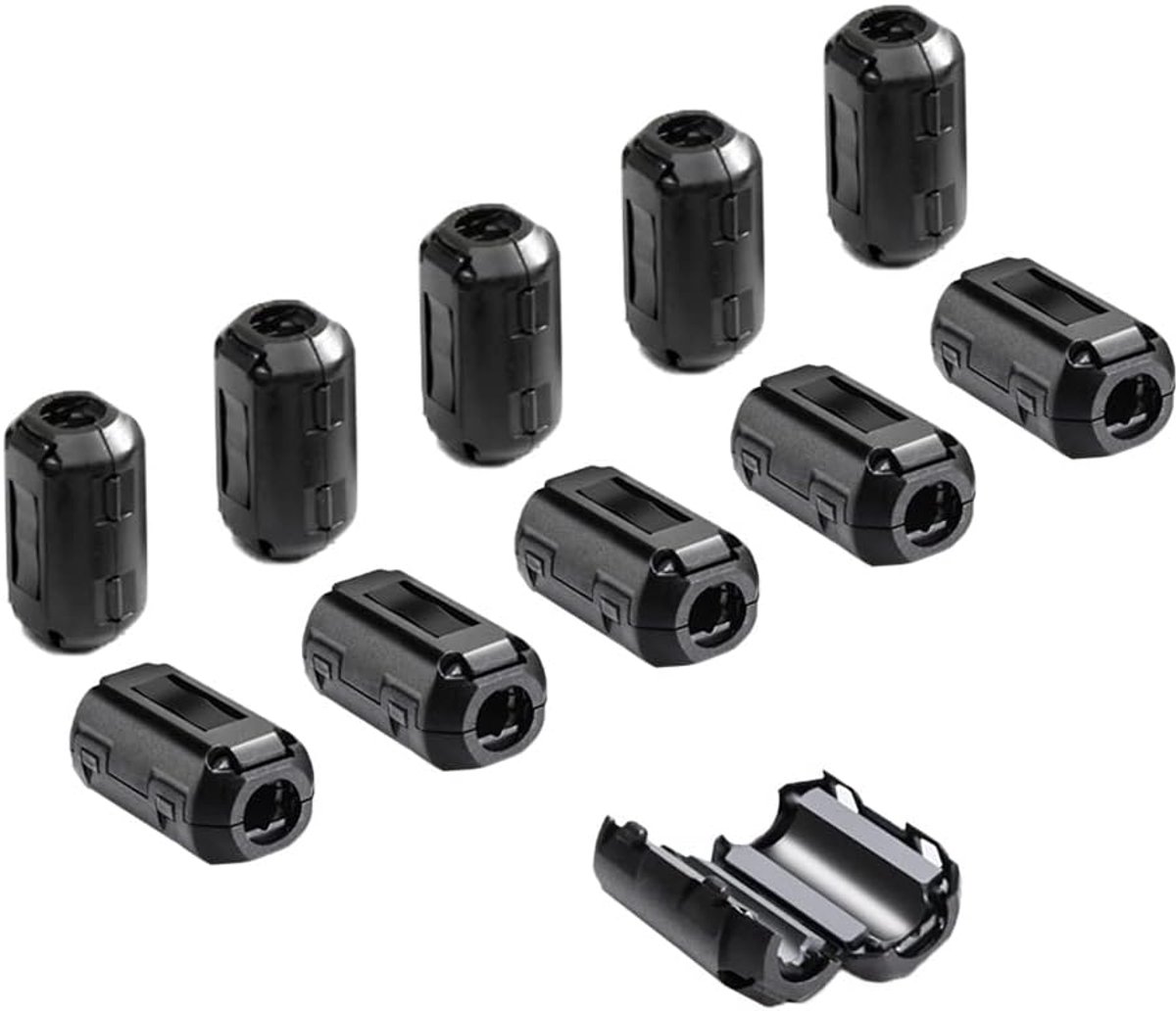 Ferrietringkern 10 stuks - Geluidsdemping - EMI RFI bescherming - Verbeterde signaalintegriteit - ShopVlot