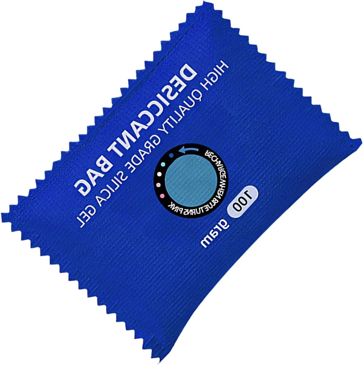 Vochtabsorberend Silicagel - Ontvochtiger Zakje - Auto Interieur Droog - Herbruikbaar Door Drogen - 7.8W x 2.3H cm - Blauw