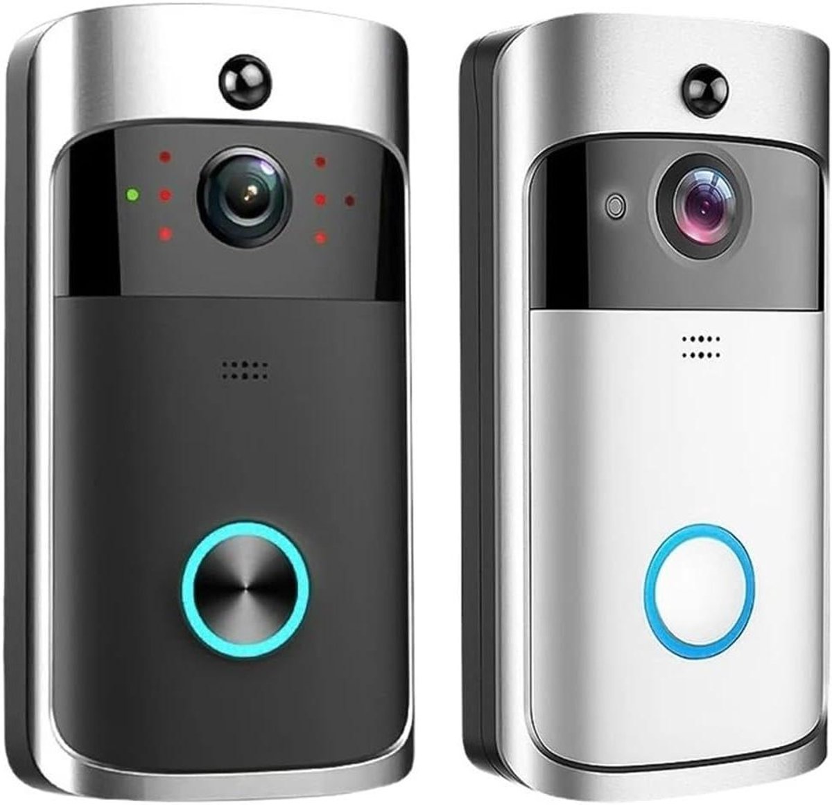 Video Deurbel - Slimme Deurbel IP Camera - Thuis Beveiliging - Nachtzicht Infrarood - 144x74.5x32.3mm - Zwart