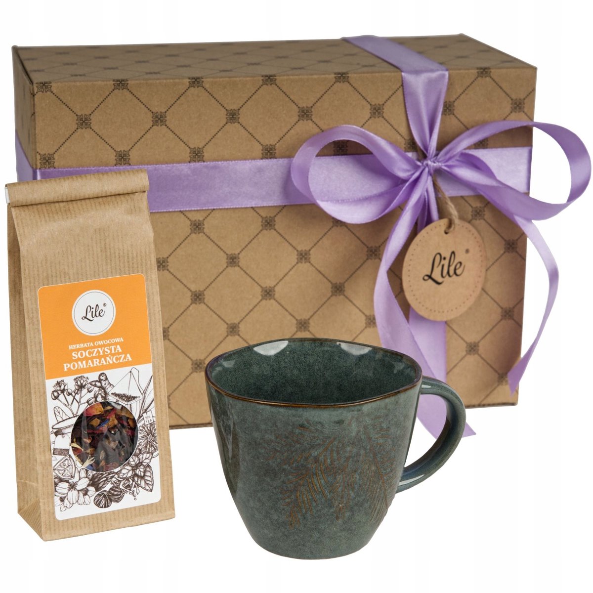 Merkloos Merkloze porseleinen mok 380ml met fruitige thee - Perfect Cadeau
