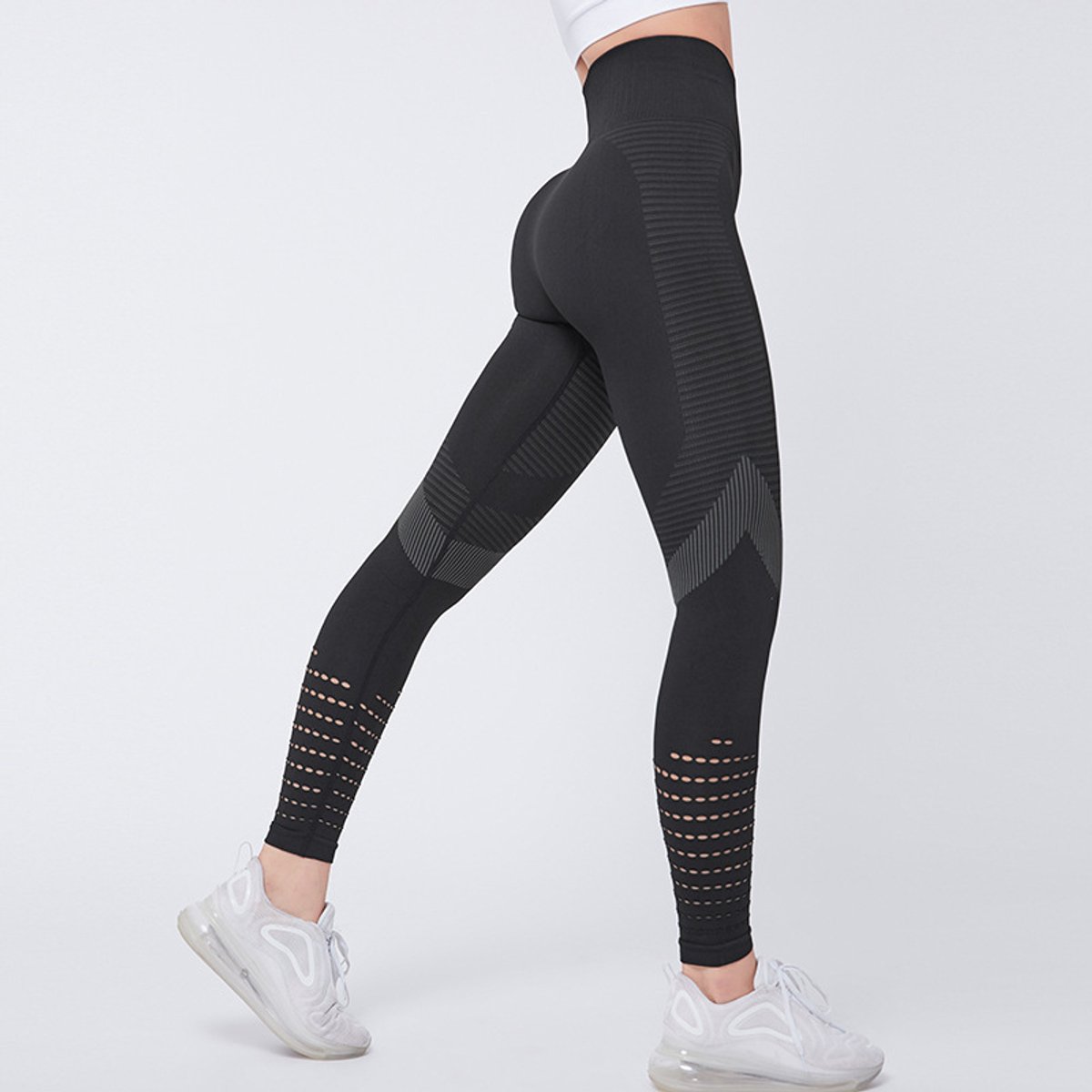 Sportlegging Dames - Fitness Legging - Yoga Legging - High Waist Sport Legging - Anti Cellulite - Shapewear Dames - Push Up - Butt Lifter - Sportkleding Dames - Booty - zwart S