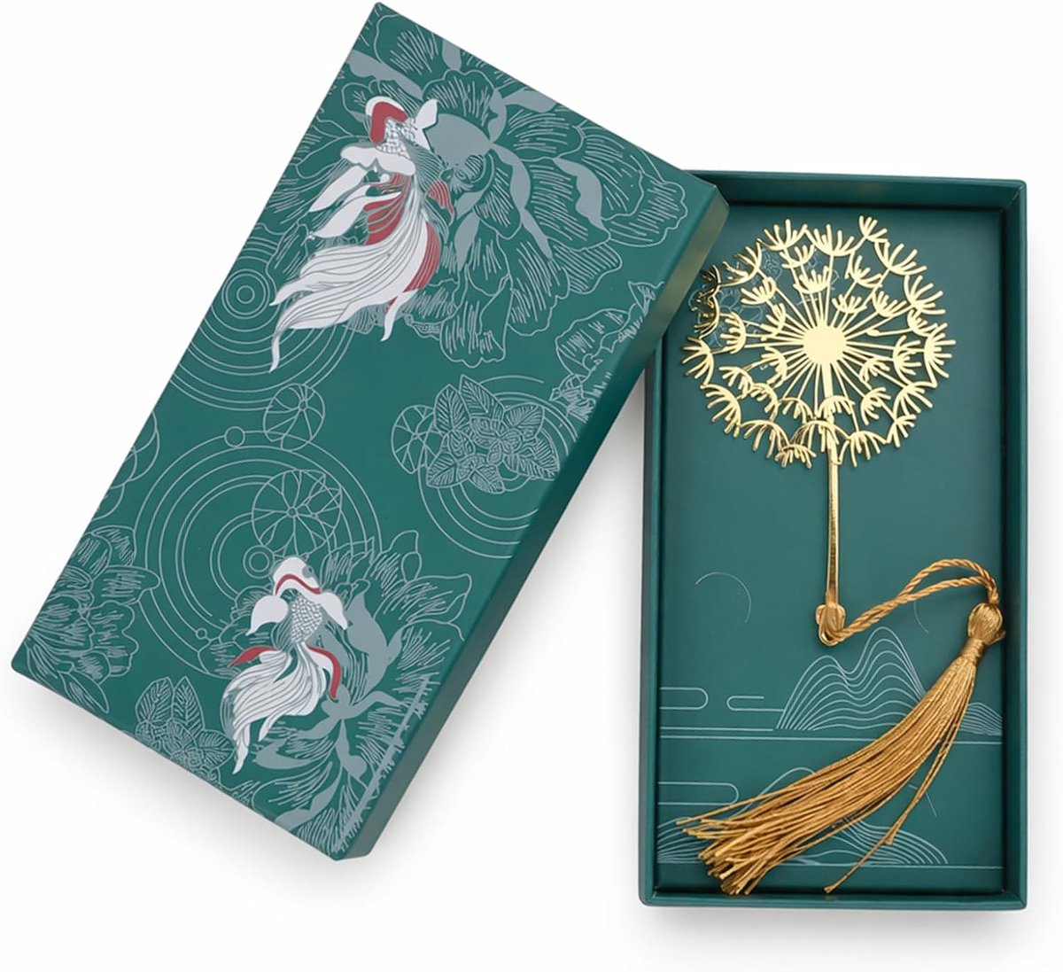 Bladwijzer met geschenkdoos en vier gepersonaliseerde bladwijzers | Boekhouders voor vrouwen, moeders, grootmoeders, leraressen, scholieren, bijzondere geschenken voor boekenliefhebbers