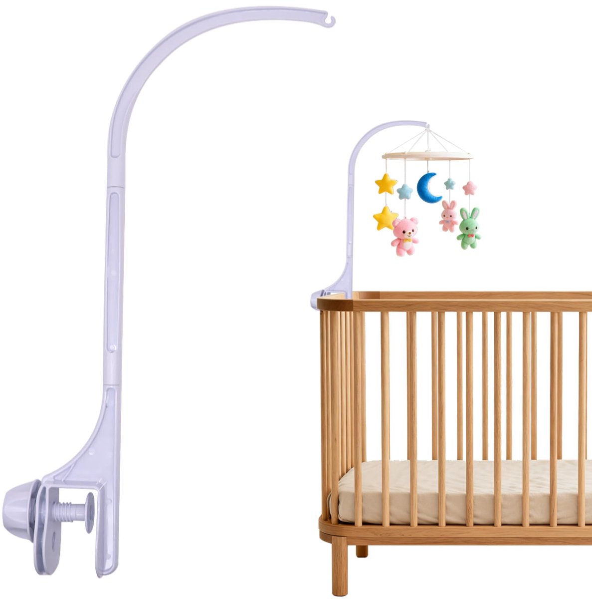 Mobiele babystandaard - veilige kunststof babyhouder - eenvoudig te installeren - ideaal voor klokkenspel - SnelShoppen