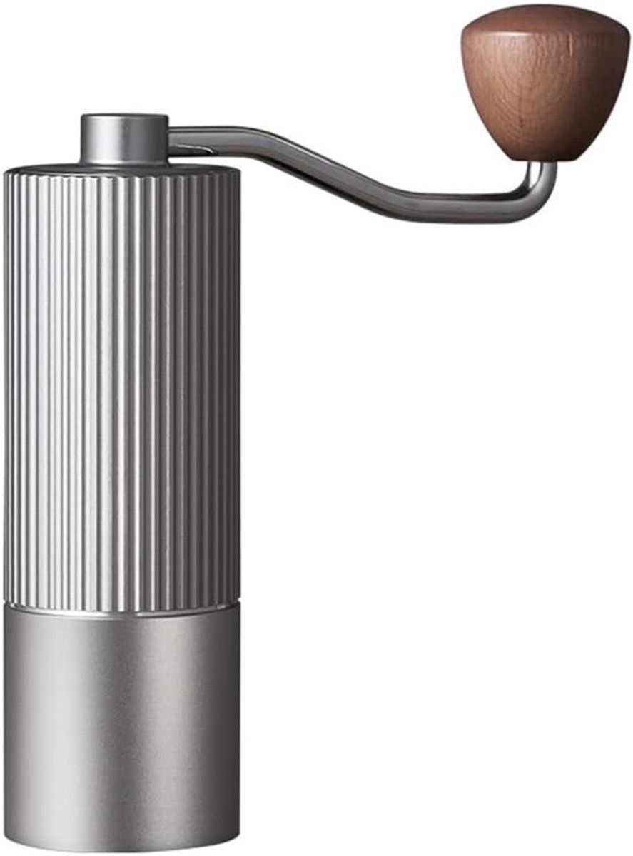 Handmatige Koffiemolen, Verstelbare Hand Espressomolen Met Massief Houten Handvat Rvs Conische Burr Machine voor Franse Pers Moka Pot