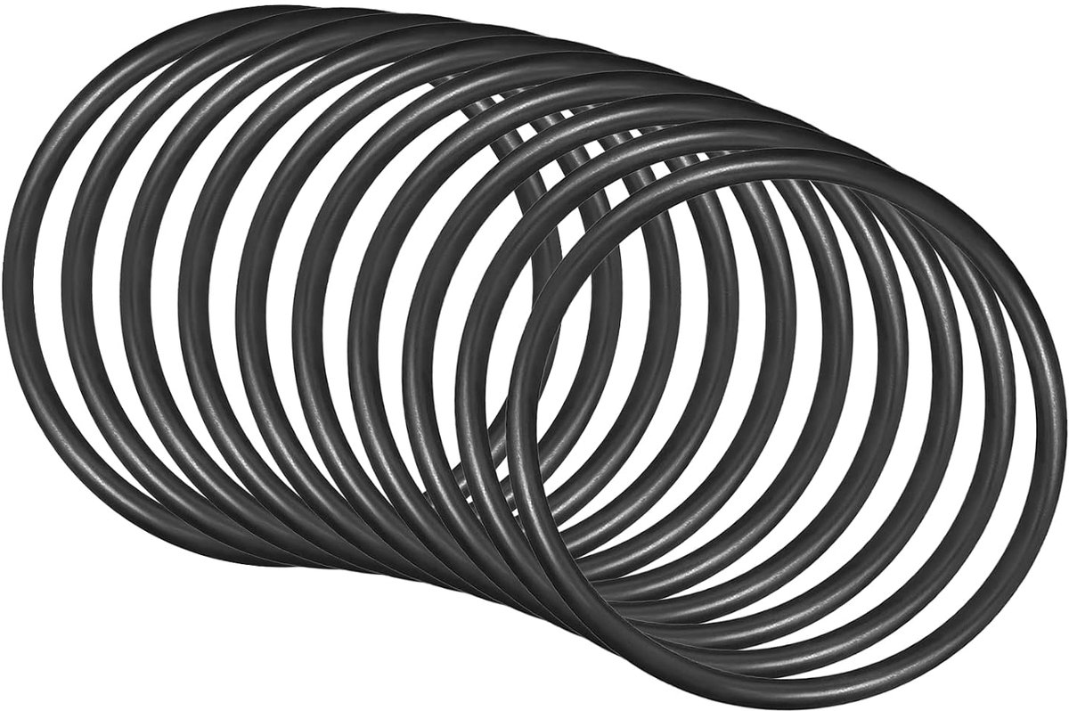 10 stuks ronde afdichtingen voor waterkraan, loodgieterswerk, reparatie, afdichting, verbinding, 80 mm x 70 mm x 5 mm, zwart