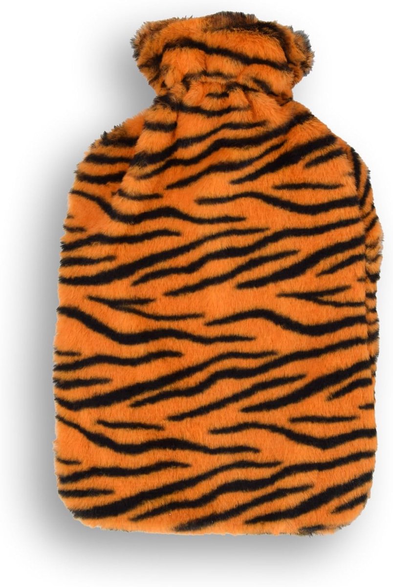 Warmwaterkruik 1,75L - Oranje & Zwart - Zachte hoes - Ideaal voor warmtebehandeling - SnelShoppen
