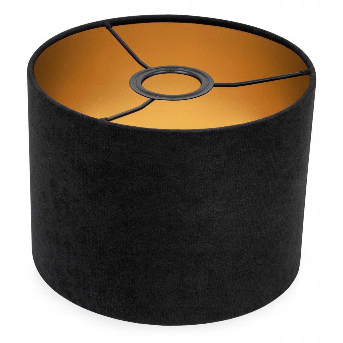 Moderne Goudkleurige Fluweel Lampenkap Cilinder 20 cm
