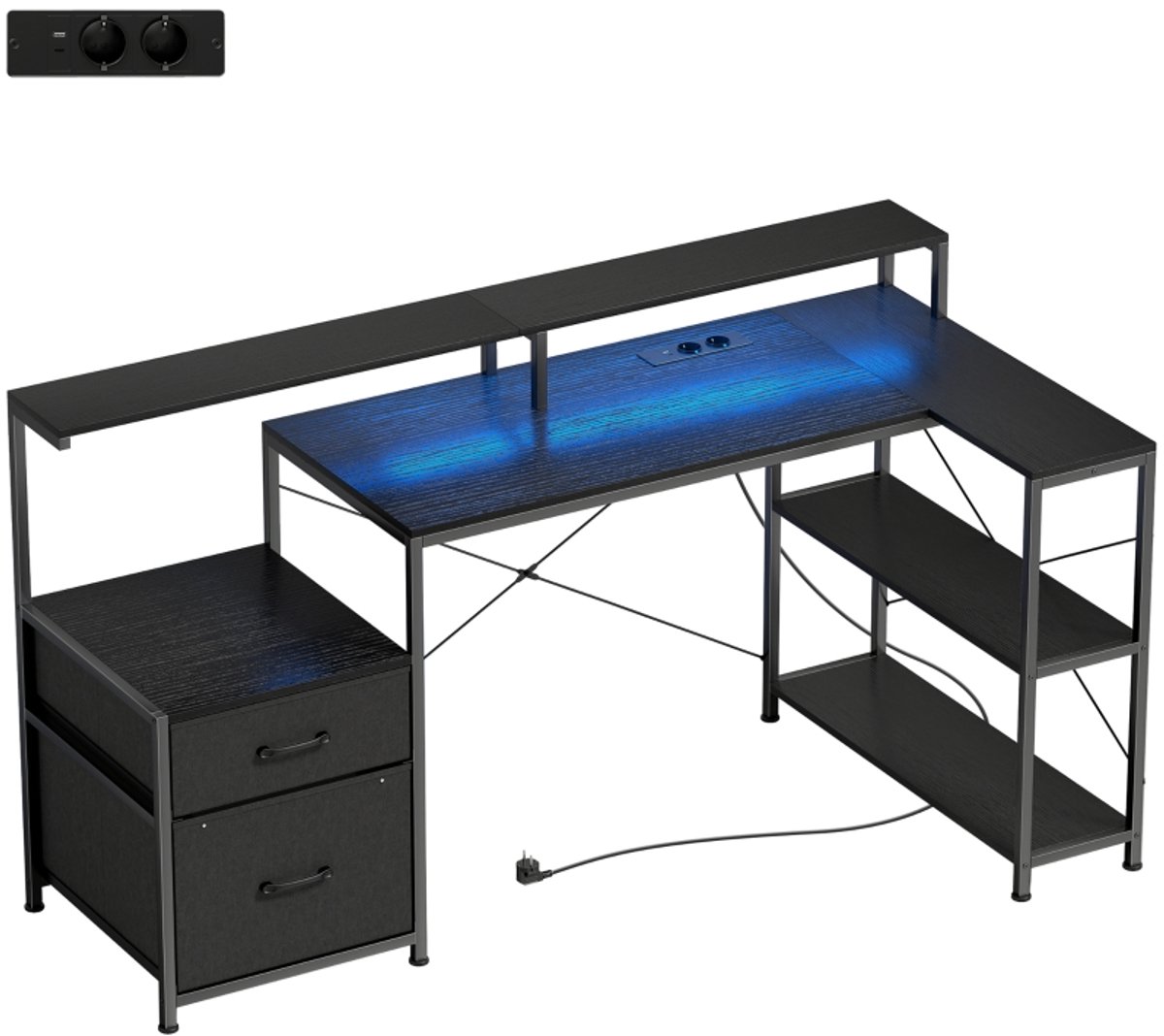 REDOM - L-vormig gaming bureau thumbnail 2