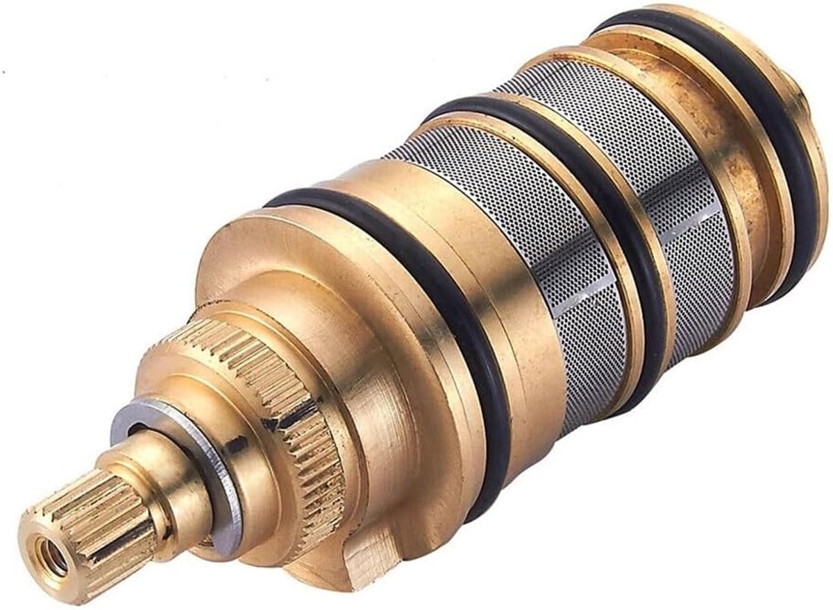 Thermostatische cartridge douchemengkraan reparatieset - messing - temperatuurregeling - ShopVlot