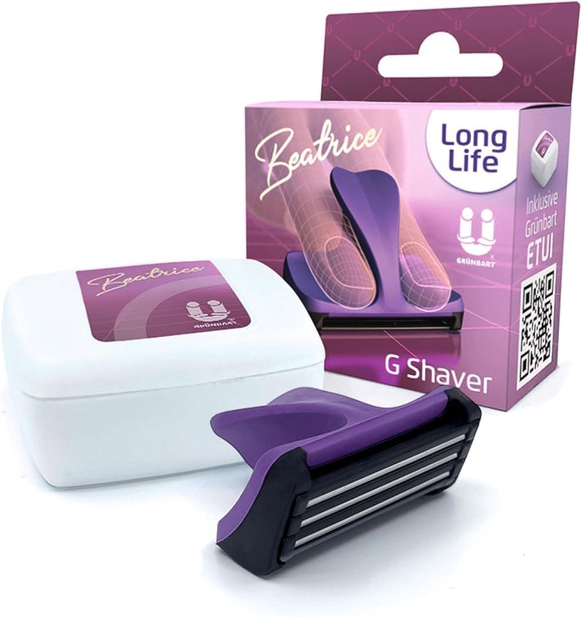 Vrouwen scheermes Beatrice - Bikinischaver voor gevoelige gebieden - Glad en verzorgd resultaat - Compact en elegant - ShopVlot