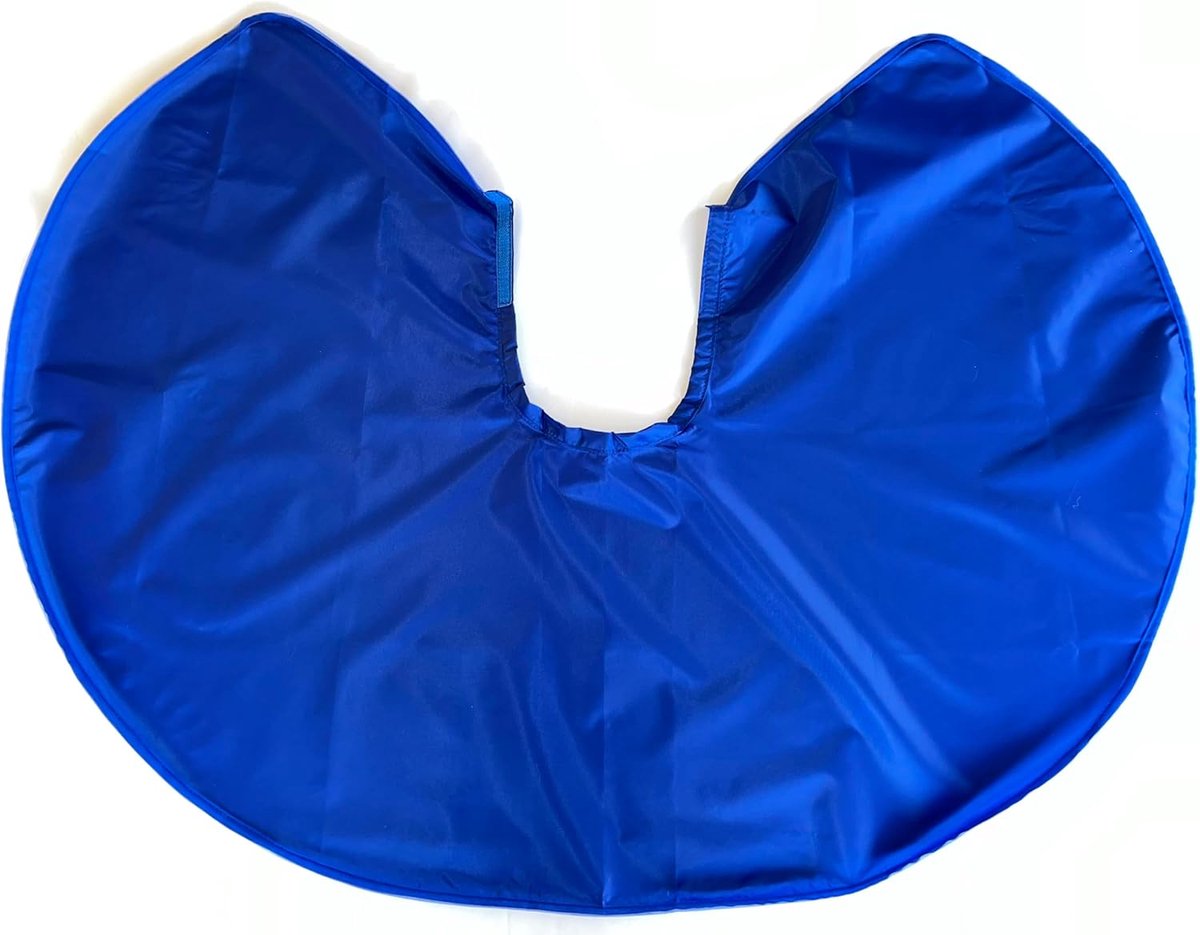 Haarcape Kort - 102 x 76 cm - Blauw Waterdicht - Ideaal voor Kappers en Styling - ShopVlot