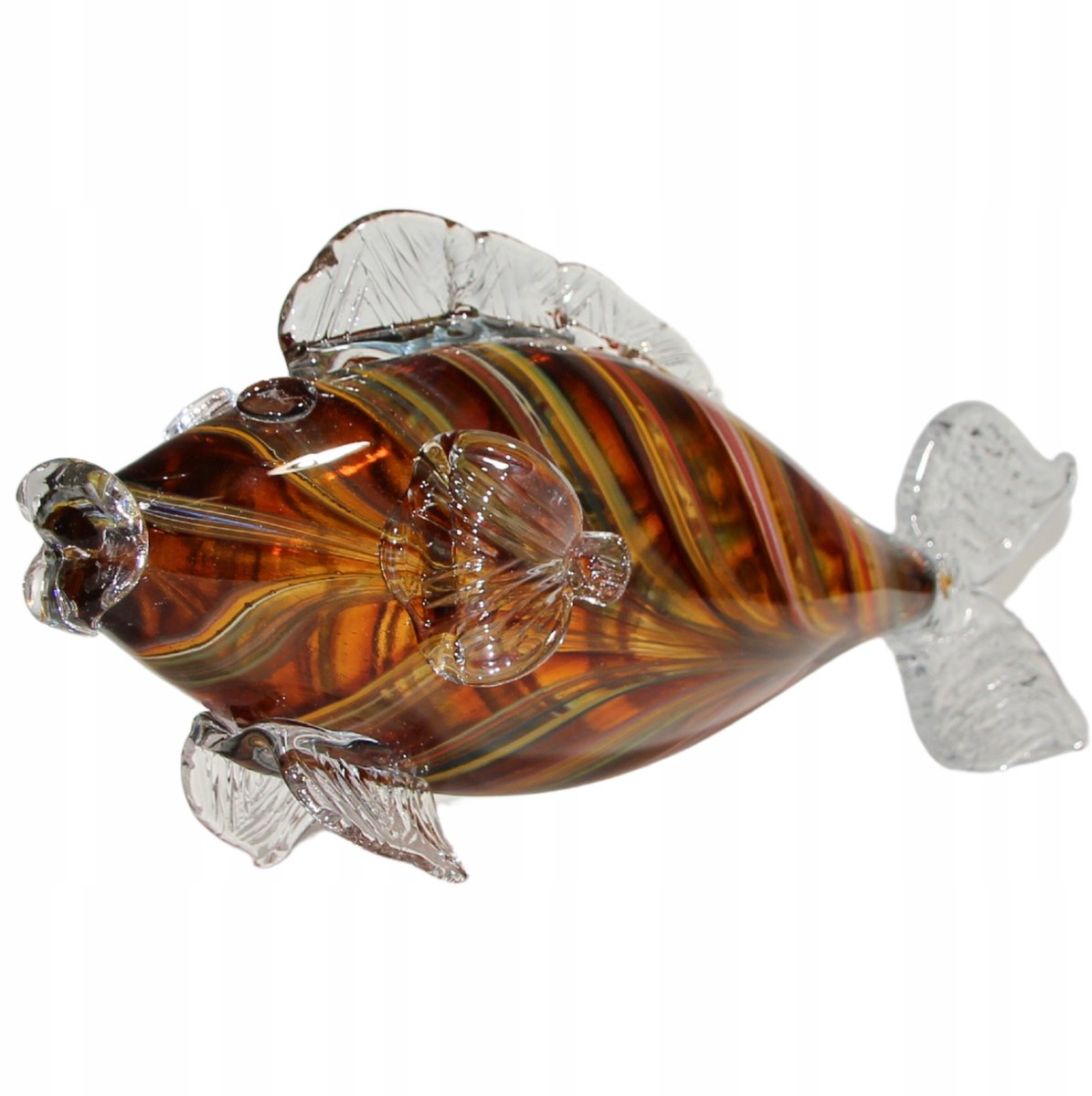 Grote Glazen Vis Decoratie - Handgemaakt, Uniek, 44 cm