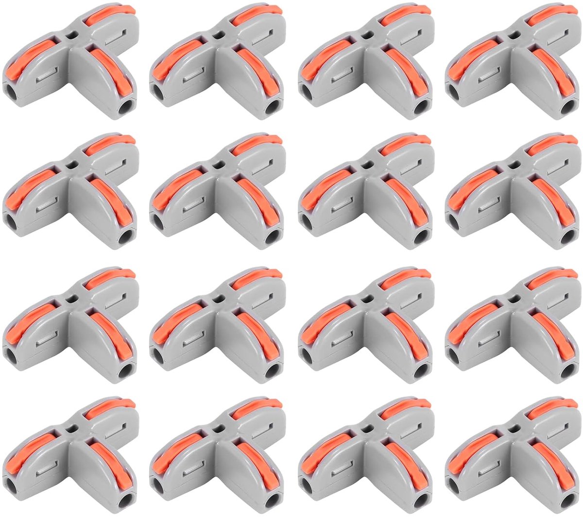 T-nut kabelverbinders 30 stuks - 1 ingang 2 uitgangen - 0.08 tot 4.0 mm² - veilig en duurzaam - ShopVlot