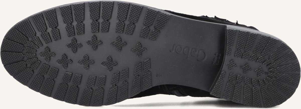Gabor 022 Enkellaarsjes - Enkelboots met rits - Dames - Zwart - Maat 38