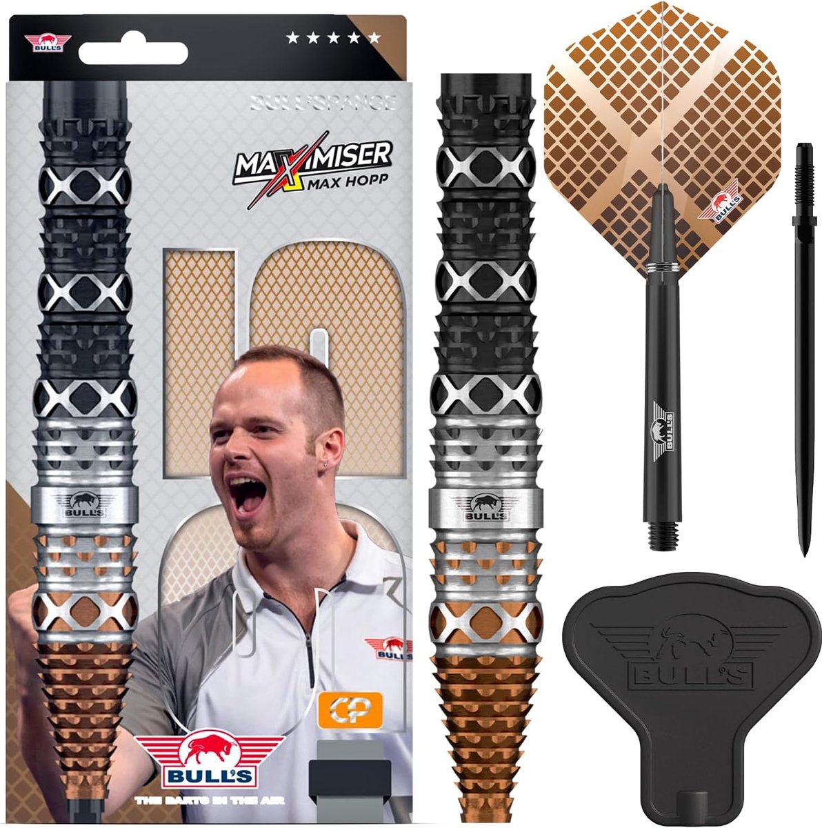 Darts 24 g - 95% wolfraam - meerzone-greepdesign - optimale precisie voor nauwe groepen - ShopVlot