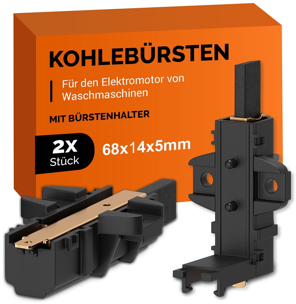 Motor koolstofborstels 2pcs - vervanging voor Welling wasmachine - AMP aansluiting - eenvoudig te installeren - ShopVlot