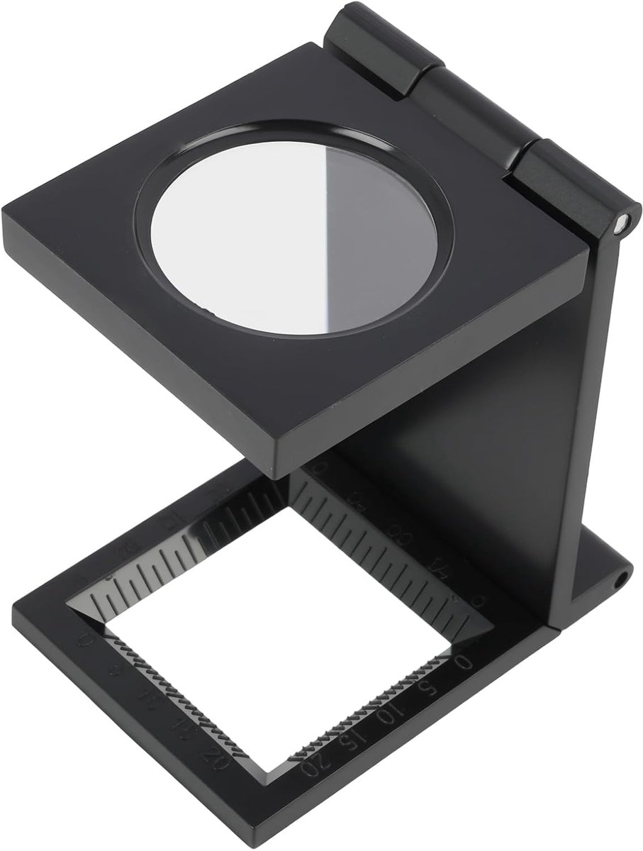Mini Vouwbare Vergrootglas 10x - Hoogwaardige Metaal - Duidelijke Optische Glazen - Ideaal voor Precisiewerk - ShopVlot