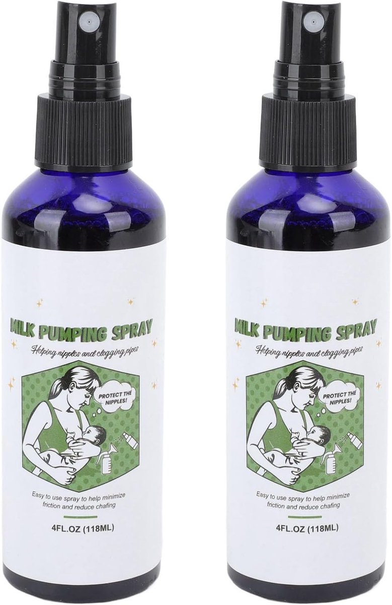 Borstvoeding Spray 118ml - 2 Stuks - Hydraterend - Verbetert melkstroom - ShopVlot