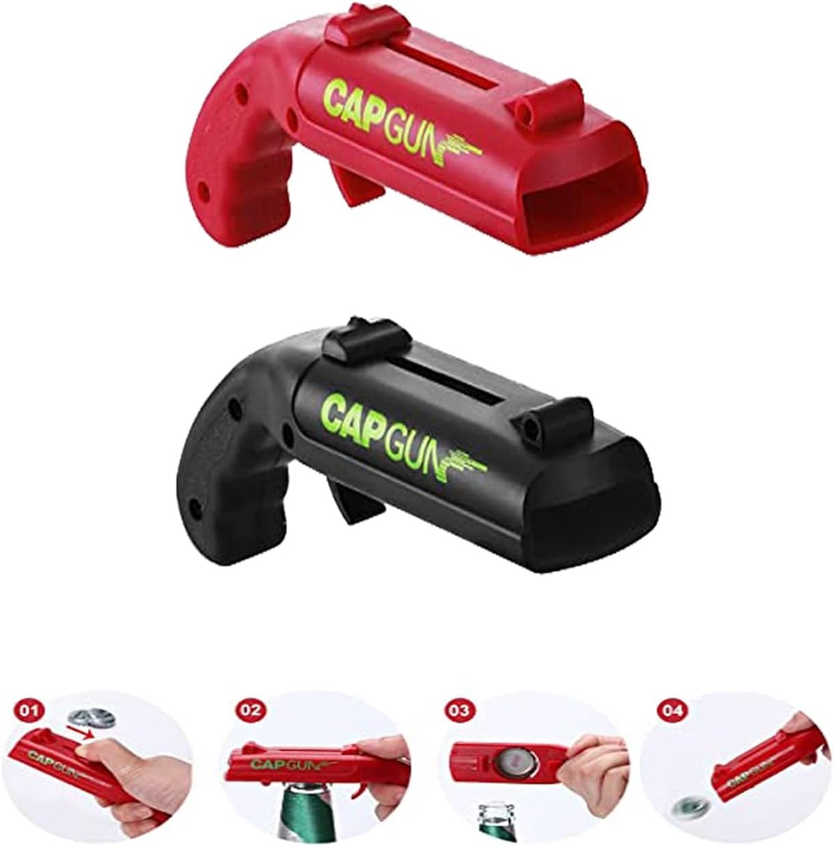 Flessenopener 2-in-1 - Grappige flessenopener - Schietafstand van meer dan 5 meter - Perfect voor feestjes - ShopVlot