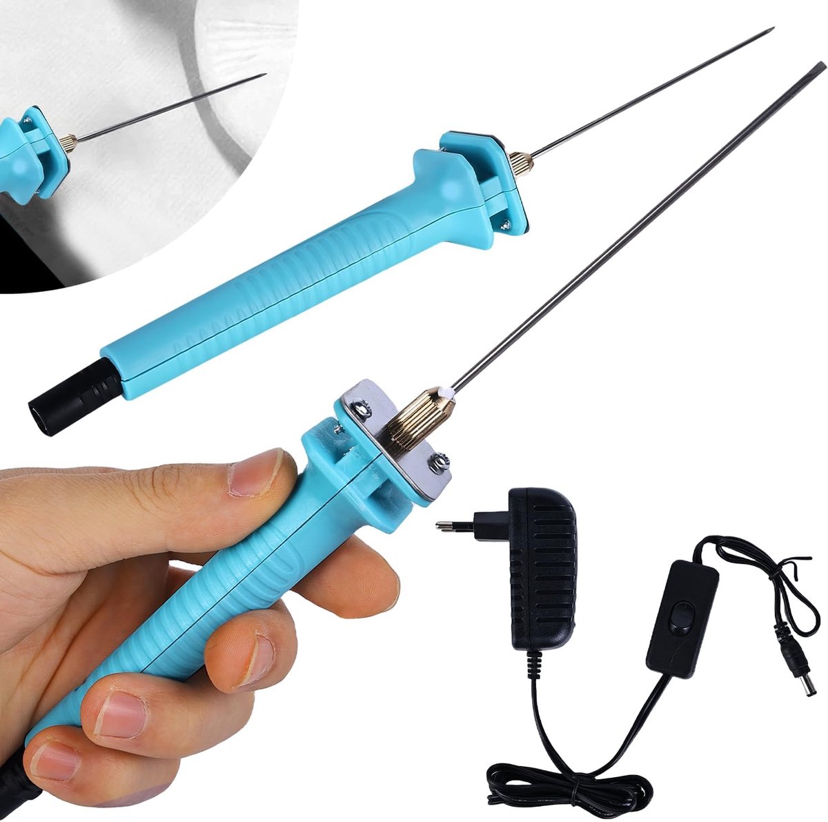 Elektrische Schuimsnijder - Warmtesnijder Graveerstift - Ambachtelijk Snijden - Schoon Snijden Zonder Rafels - 10 cm Snijbreedte - Metaal