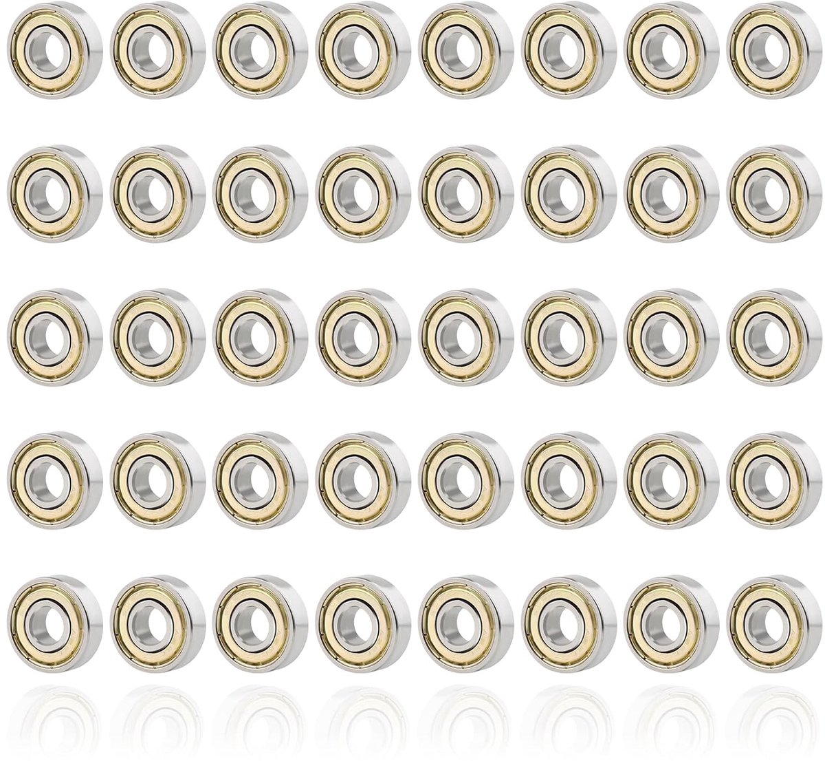 Kogellagers 608zz - 8mm binnen, 22mm buiten - Carbon staal - Dubbel afgeschermd voor skateboarden - ShopVlot