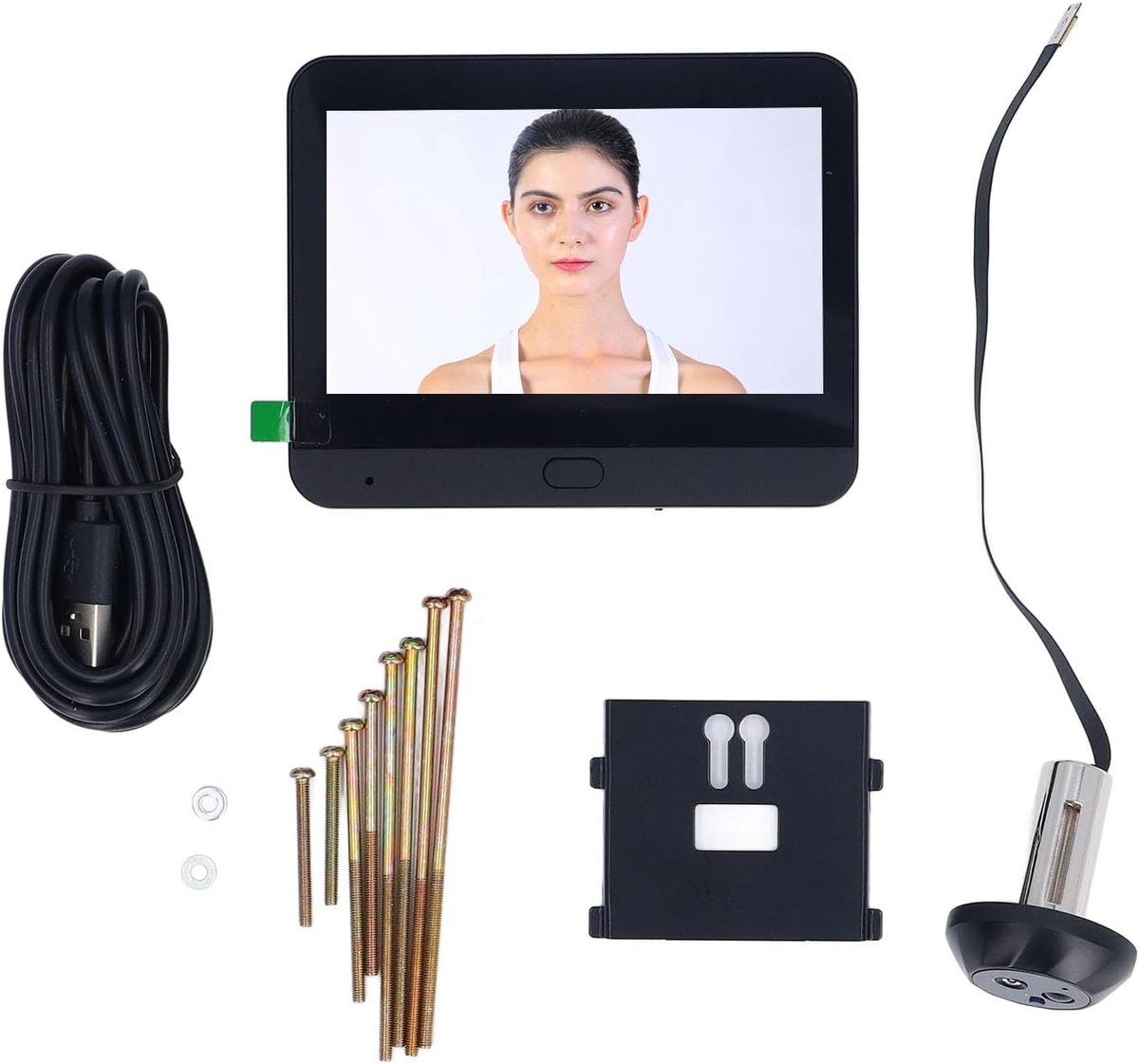 Deurspioncamera WiFi - 4.3 Inch LCD - 1080P Video - Tweeweggesprek en Nachtzicht - ShopVlot