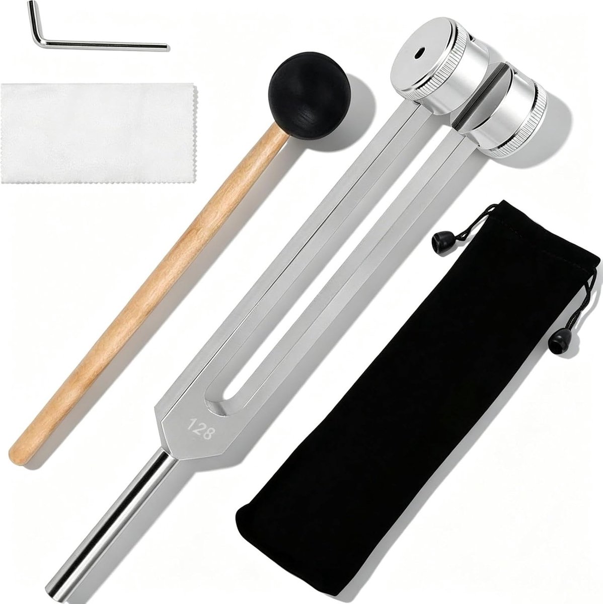 Tetbordset 128 Hz - aluminiumlegering - therapeutische greepplanken - voor chakra-therapie - ShopVlot