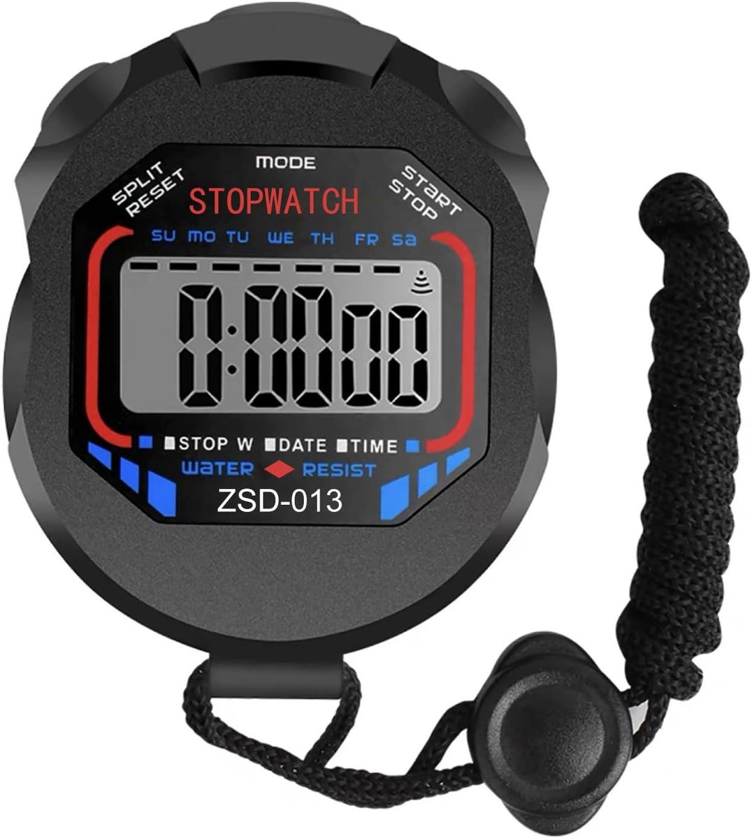 Sport stopwatch timer met groot display - multifunctioneel - countdown timer - ideaal voor training - ShopVlot