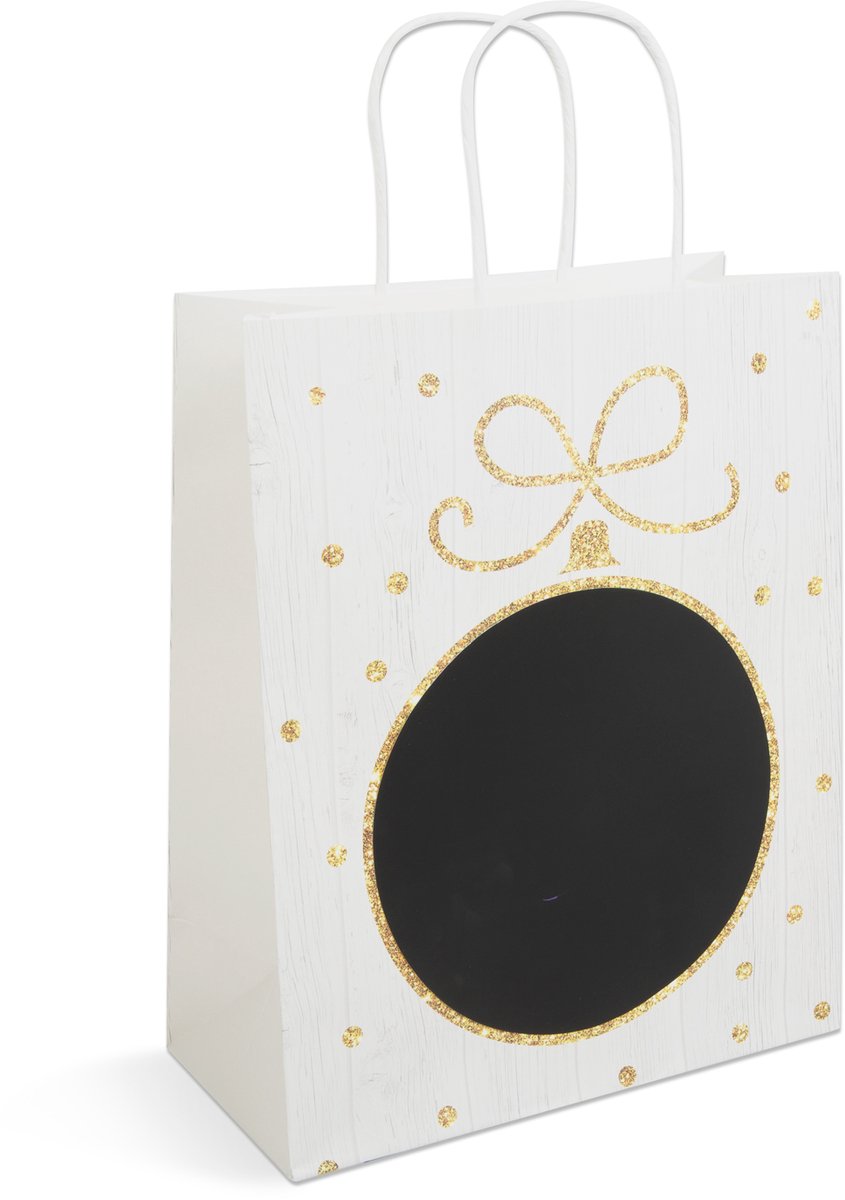 Cadeauzakje - papier, "Craft" - 265 x 127 x 330 mm - 2 soorten / verpakking - 12 stuks / verpakking 12 Stuks [58317]
