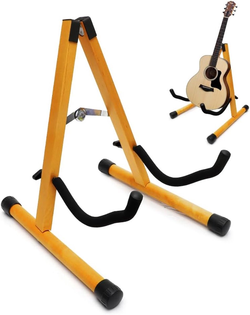 Guitar Stand A-frame - Houten, Vouwbaar - Makkelijk te monteren - Bescherming voor instrumenten - ShopVlot