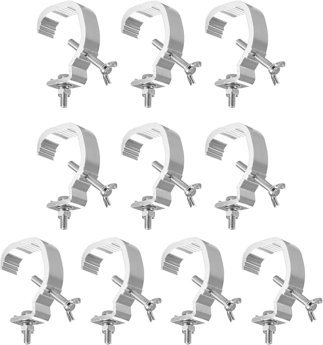 Podiumverlichtingshaak 10 x - gegoten aluminium - duurzame installatie - voor veilige montage - ShopVlot