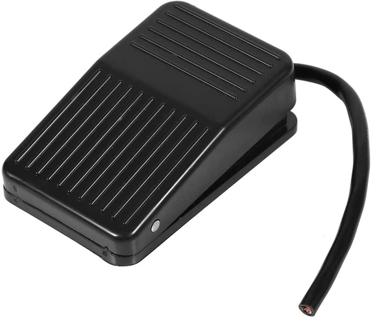 Voetpedaal schakelaar 220V/380V - kunststof - zwart - ideaal voor spelletjes en fabrieken - ShopVlot