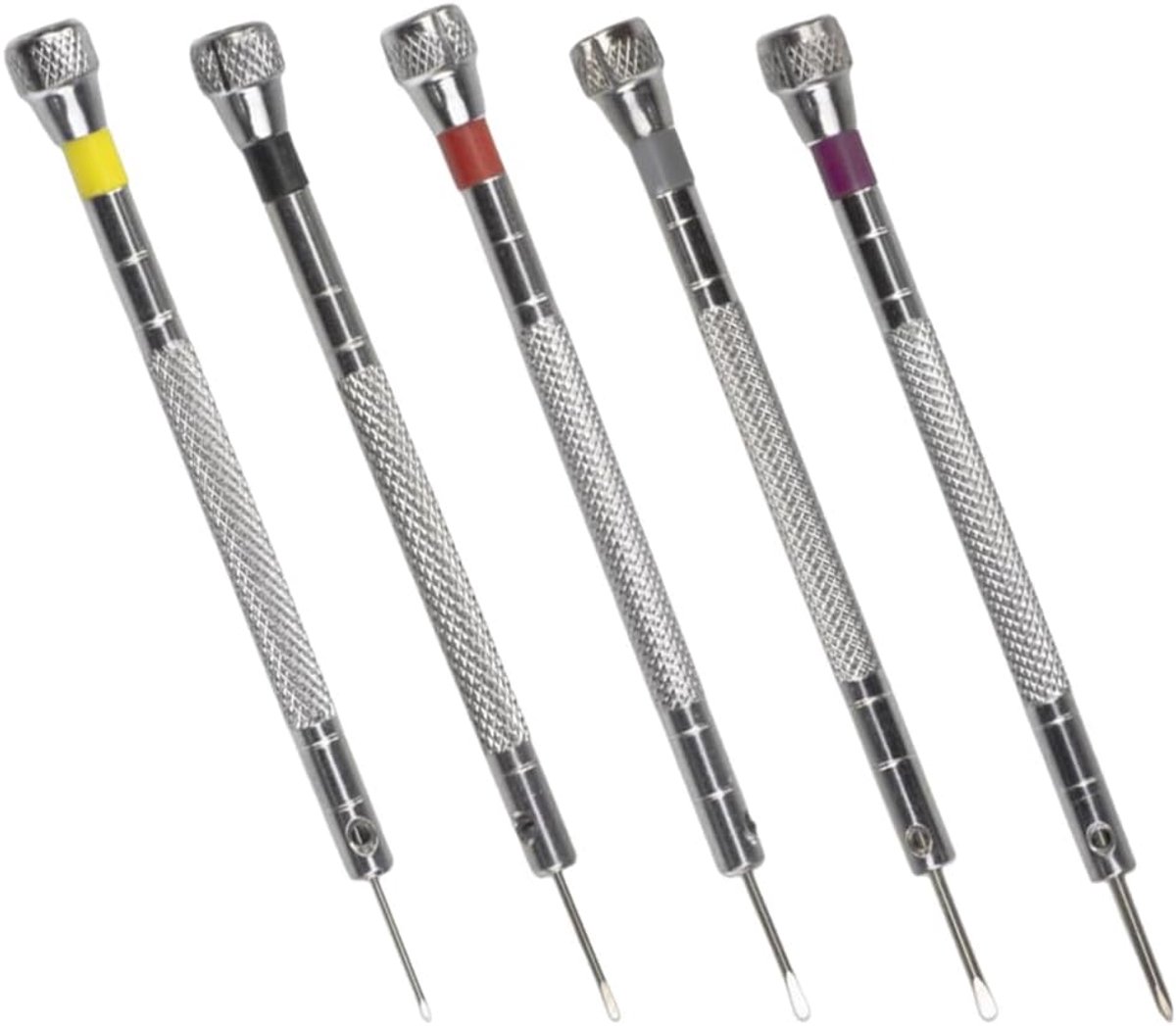 Precisieschroevendraaierset 5-delig - Hoogwaardige materialen - Ideaal voor horloge en brillenreparatie - SnelShoppen