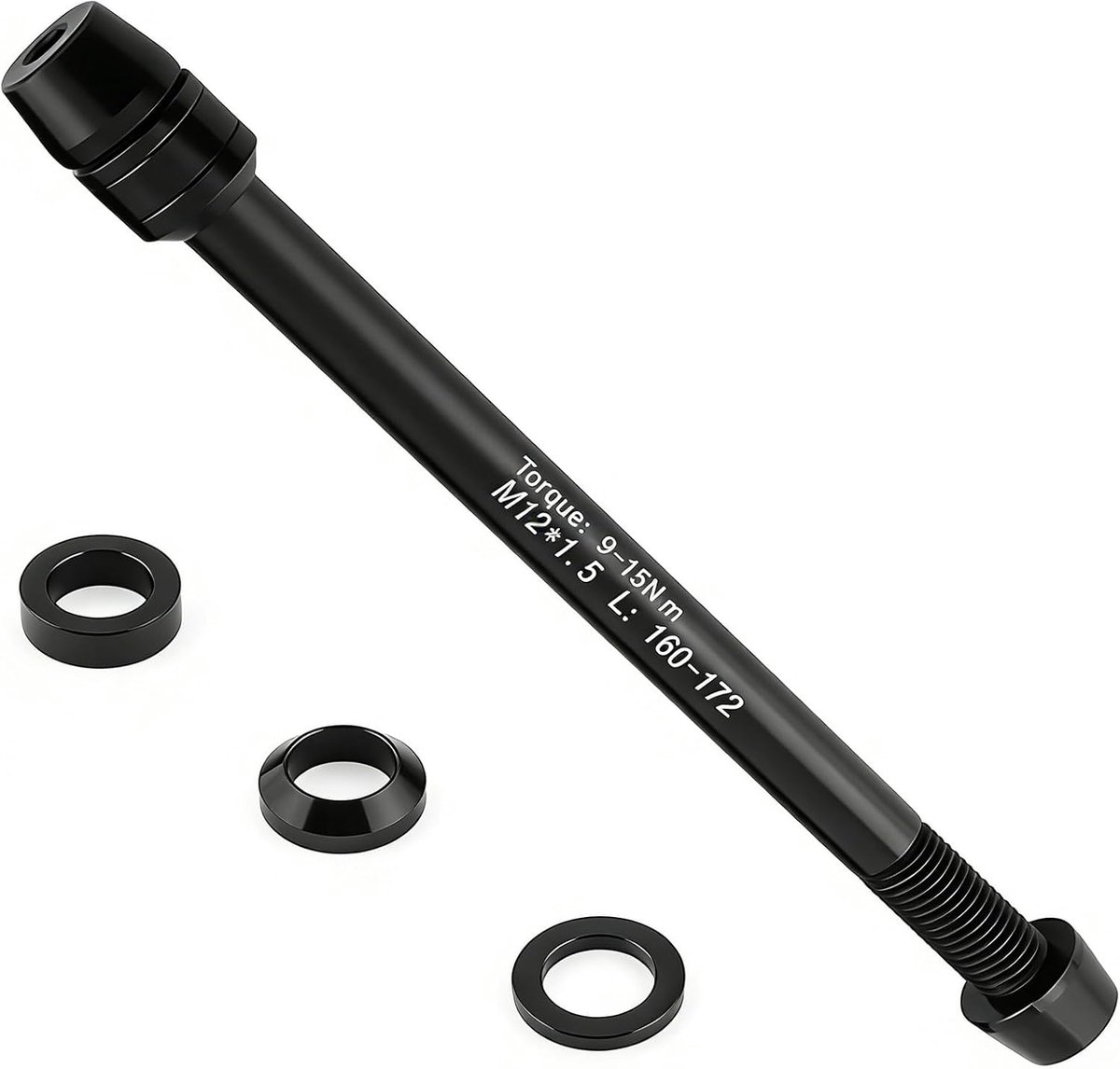Fiets Trainer Thru Axle - M12 x 1.5/1.75 - Aluminium - Voor indoor gebruik - SnelShoppen