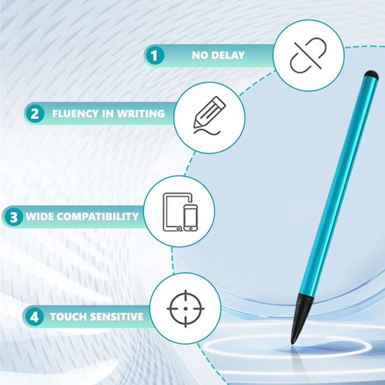 Mobiele telefoon stylus - 7 capacitive pen - dual head rubber - voor nauwkeurig touchscreen gebruik - m-winkel — afbeelding 3