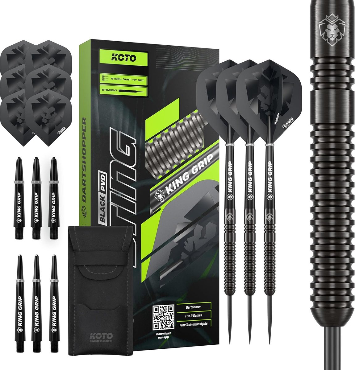 Darts set 24G - 90% tungsten - steeltip dartpijlen - ideaal voor beginners - SnelShoppen