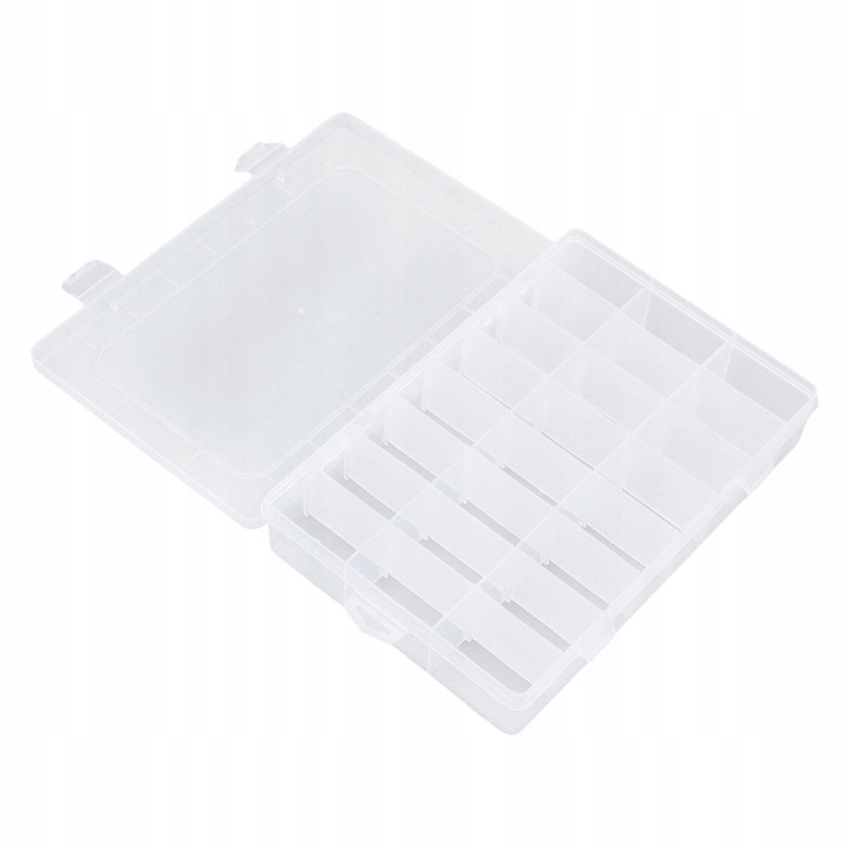 Transparante Kralen Organizer met 24 Vakjes - 200x140x40mm
