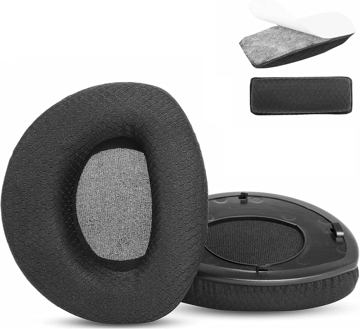 Oorkussens en hoofdband vervangingen - ademend materiaal - hoge dichtheid schuim - optimaal comfort - ShopVlot