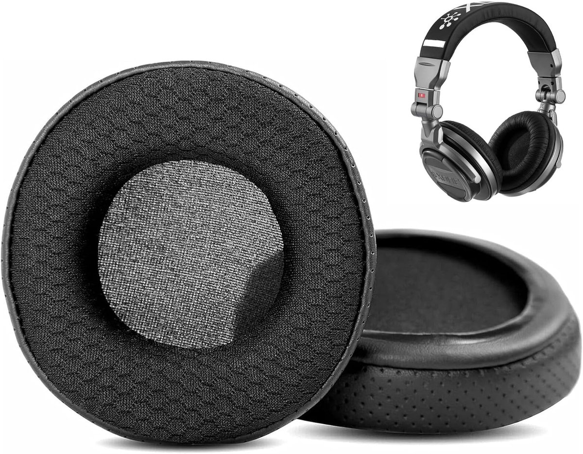 Oorkussens vervangend voor Allen & Heath Xone XD2-53 XD-53 - ademend leer - duurzaam en geluidsisolatie - ShopVlot