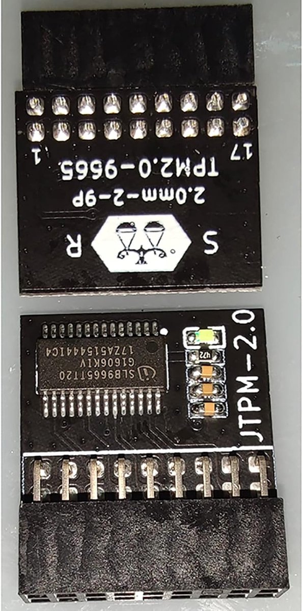 TPM2.0 beveiligingsmodule 18Pin - compatibel met Asrock moederborden - verbeterde beveiliging - ShopVlot