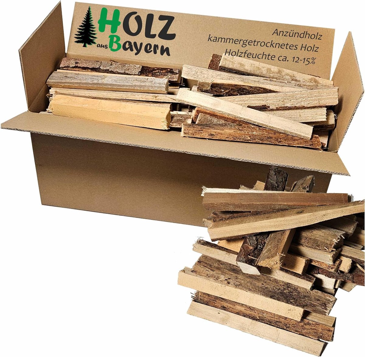 Haardhout 3kg - Droog hout voor open haard, oven, grill - Ideaal voor kampvuur en barbecue - ShopVlot