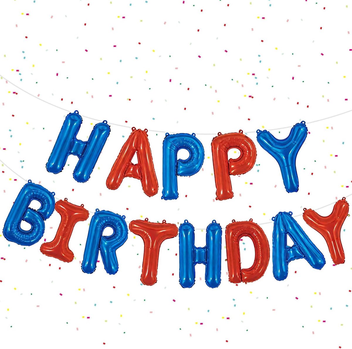 Ballonnenbanner Happy Birthday 40 cm - Folie - Feestdecoratie - Perfect voor verjaardagsfeest - ShopVlot
