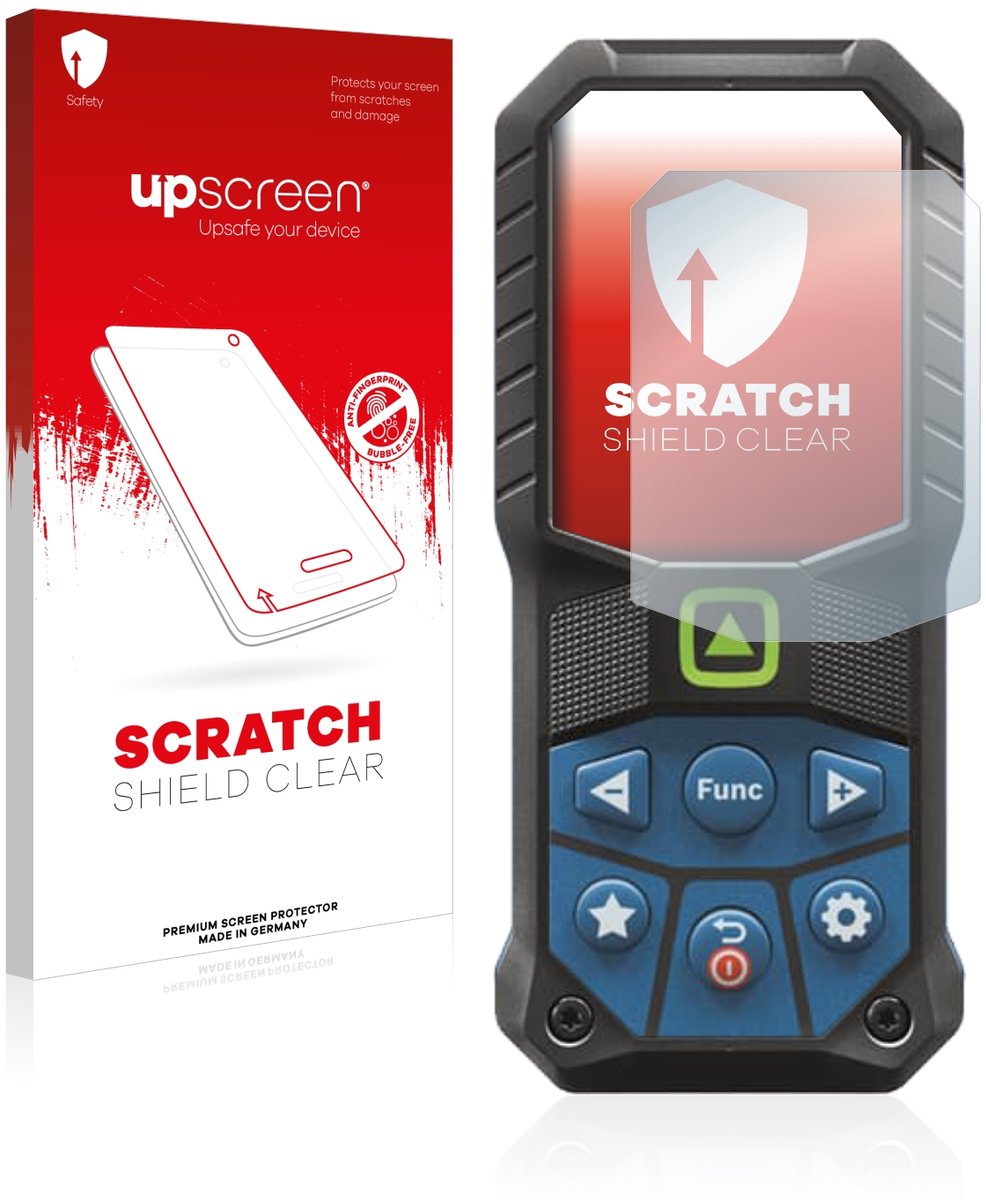 upscreen - Screenprotector voor Bosch GLM 50-25 G - Folie Beschermfolie transparant
