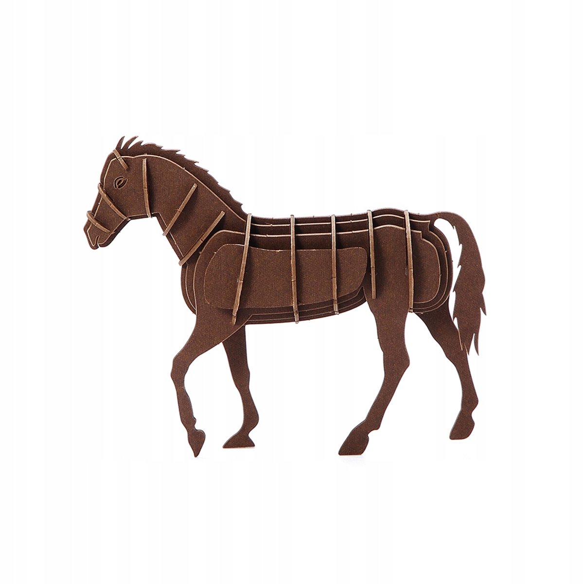BUM BUM 3D Puzzel Paard - 19 Delen, Knutselen Zonder Lijm