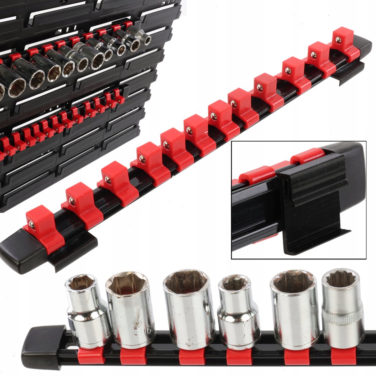 Botle Organizer 1/2" Doppeldoppen - 12 Houders voor Gereedschapsbord