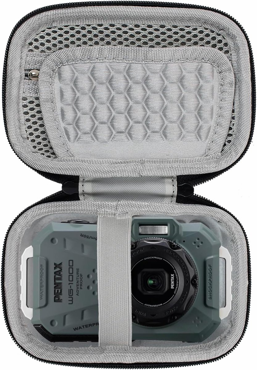 Hard Case voor PENTAX WG-1000/WG-8 - Hard EVA materiaal - Schok-, stof- en waterdicht - Ideaal voor dagelijks gebruik - ShopVlot